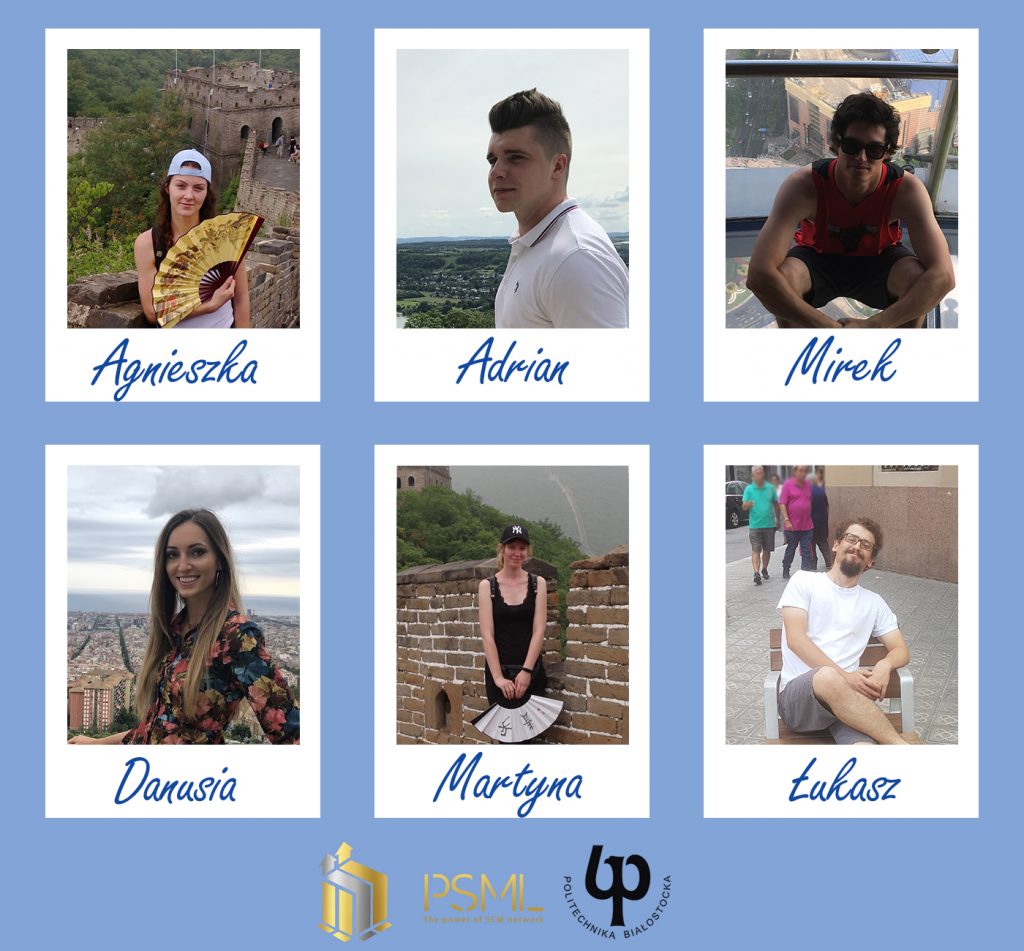 Nagrodzeni w III edycji programu Top Young 100 z Wydziału Inżynierii Zarządzania: Agnieszka, Adrian, Mirek, Danusia, Martyna, Łukasz