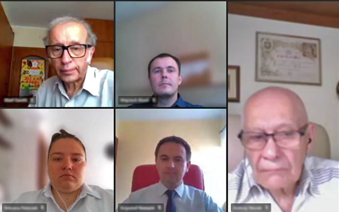 Uczestnicy. Zrzut ekranu z aplikacji MS Teams. Warsztaty naukowe dla doktorantów i habilitantów w obszarze inżynieria produkcji.