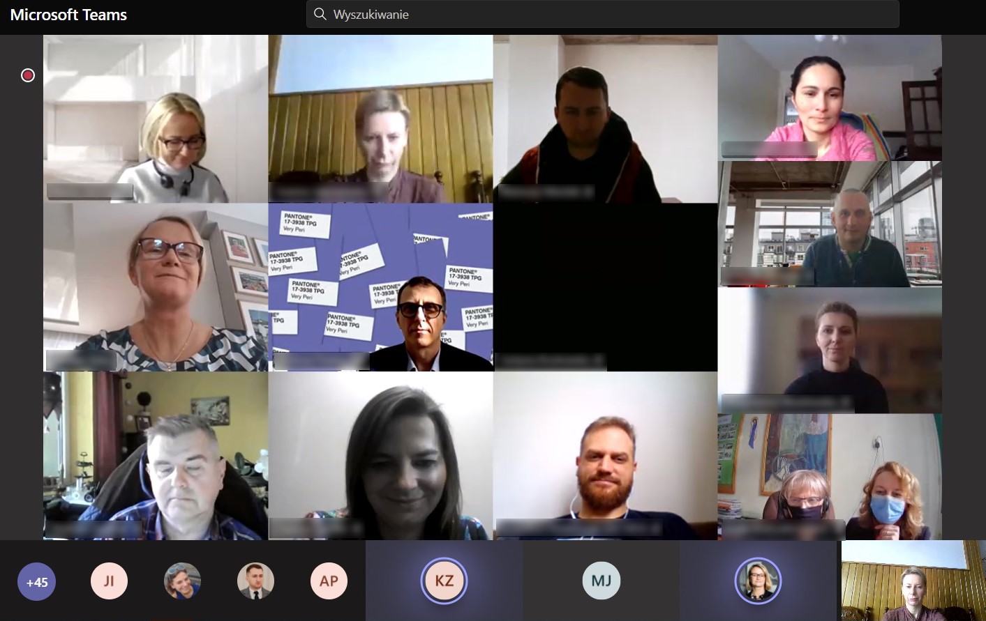 Uczestnicy RSMF INFO DAY na platformie MS Teams