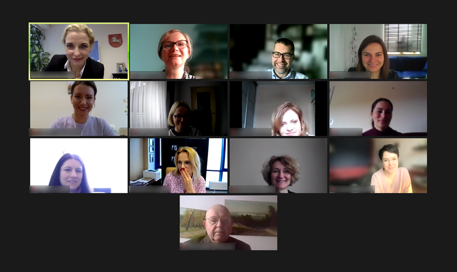 MS Teams - zrzut ekranu - uczestnicy