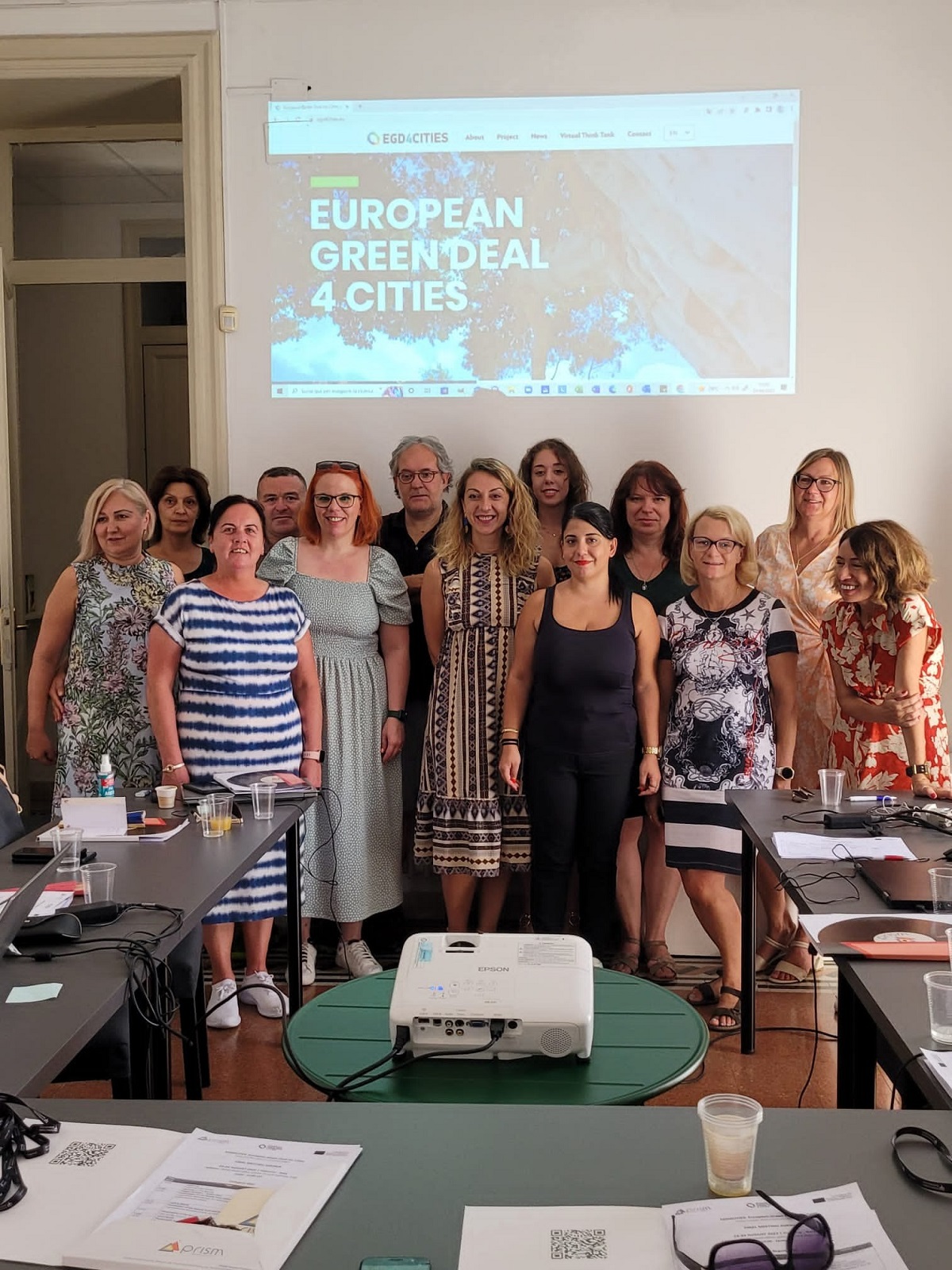 Uczestnicy spotkania kończącego projekt EGD4Cities