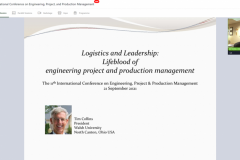 11th International Conference on Engineering, Project, and Production Management. 19-21 September 2021, On-line