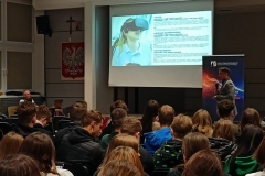 Spotkanie z uczniami z Zespołu Szkół Handlowo-Ekonomicznych w Białymstoku.  Fot. z archiwum ZSHE