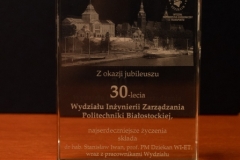 Jubileusz 30-lecia WIZ PB - Gratulacje i Podziękowania