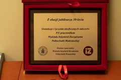 Jubileusz 30-lecia WIZ PB - Gratulacje i Podziękowania