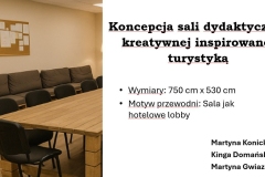 Kreatywne pomysły studentów turystyki na aranżację przestrzeni dydaktycznej
