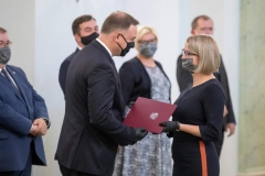 Prof. Joanna Ejdys odebrała nominację profesorską z rąk Prezydenta Rzeczypospolitej Polskiej Andrzeja Dudy