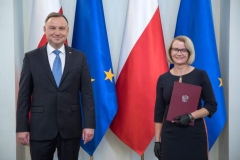 Prof. Joanna Ejdys odebrała nominację profesorską z rąk Prezydenta Rzeczypospolitej Polskiej Andrzeja Dudy