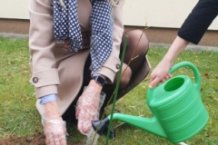 Nowe drzewa na kampusie WIZ. Akcja Parcela dla Zielonego Przyjaciela. Fot. TT