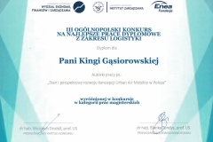 Sukces absolwentów logistyki w ogólnopolskim konkursie na najlepsze prace dyplomowe