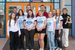 Uczestnicy Mistrzostw Europy Nordic Walking 2025 z Wydziału Inżynierii Zarządzania PB  Fot. Tomek Trochimczuk