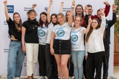 Uczestnicy Mistrzostw Europy Nordic Walking 2025 z Wydziału Inżynierii Zarządzania PB  Fot. Tomek Trochimczuk