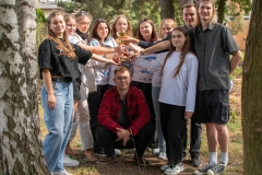 Uczestnicy Mistrzostw Europy Nordic Walking 2025 z Wydziału Inżynierii Zarządzania PB  Fot. Tomek Trochimczuk