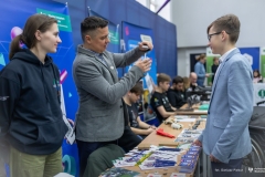 Wydział Inżynierii Zarządzania na Targach Edukacyjnych w II LO w Białymstoku, fot. Dariusz Piekut, PB