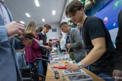 Wydział Inżynierii Zarządzania na Targach Edukacyjnych w II LO w Białymstoku, fot. Dariusz Piekut, PB